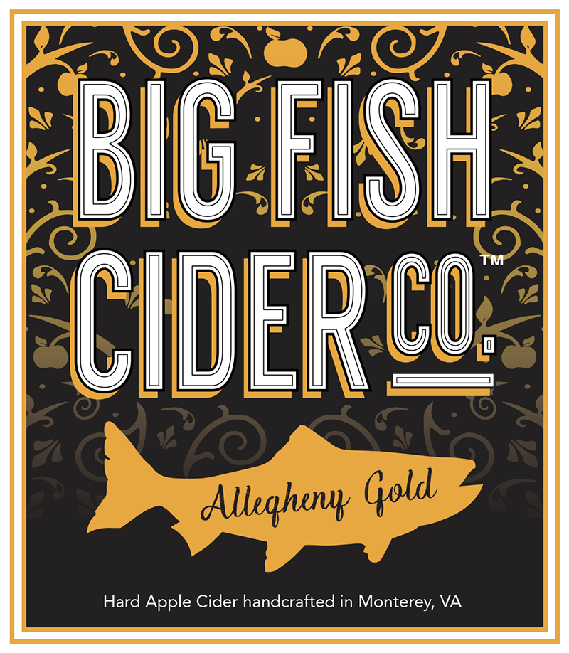 Label - Big Fish Cider Co. - Allegheny Gold