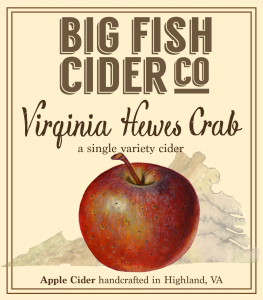 Label - Big Fish Cider Co. - Virginia Hewes Crab